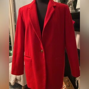 Appleseed's Vibrant Red Wool Blazer